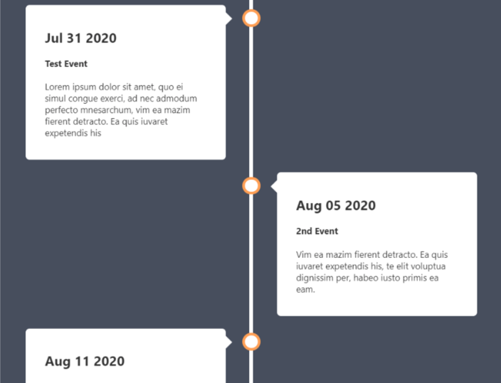Screenshot of Envoqon Event Timeline SharePoint add-on