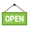 Open sign