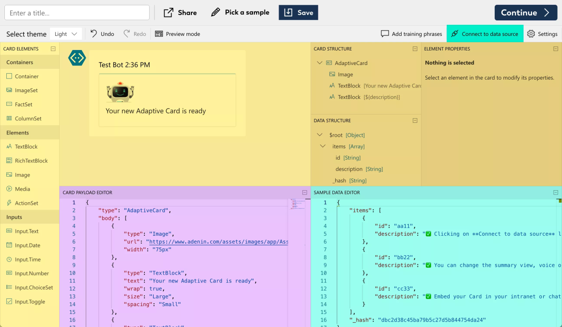 How to build an Adaptive Card web part or ACE [Updated 2024] - adenin Blog