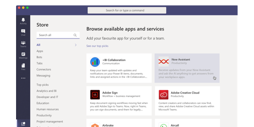 Get the Digital Assistant app for Microsoft Teams