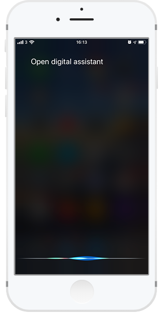 Access applications like Digital Assistant through other smart assistants like Siri